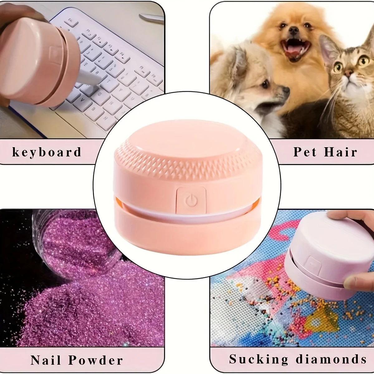 1pc Diamond Painting Tool Drill Quicker Picker Spilled Accessories Vacuum Cleaner Mini Table Desktop Sweeper Organizer Clean