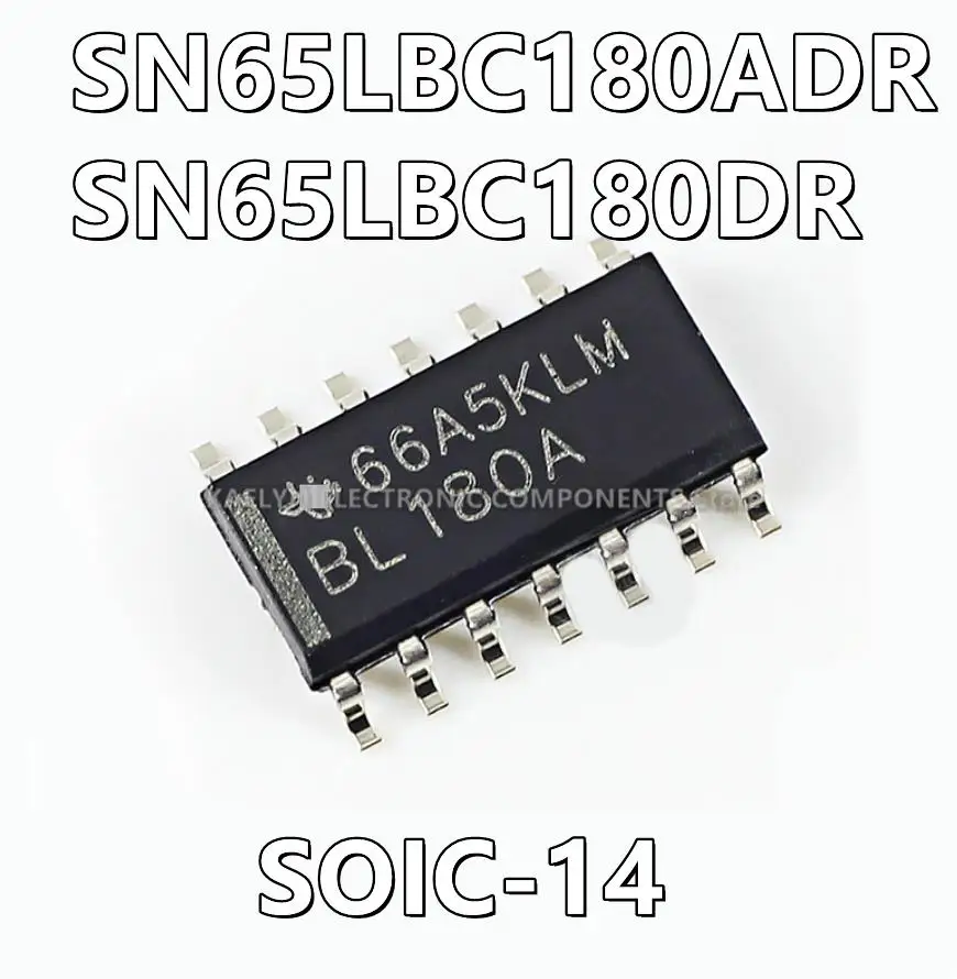 10Pcs/lot SN65LBC180ADR BL180A SN65LBC180DR 6LB180 1/1 Transceiver Full RS422, RS485 14-SOIC