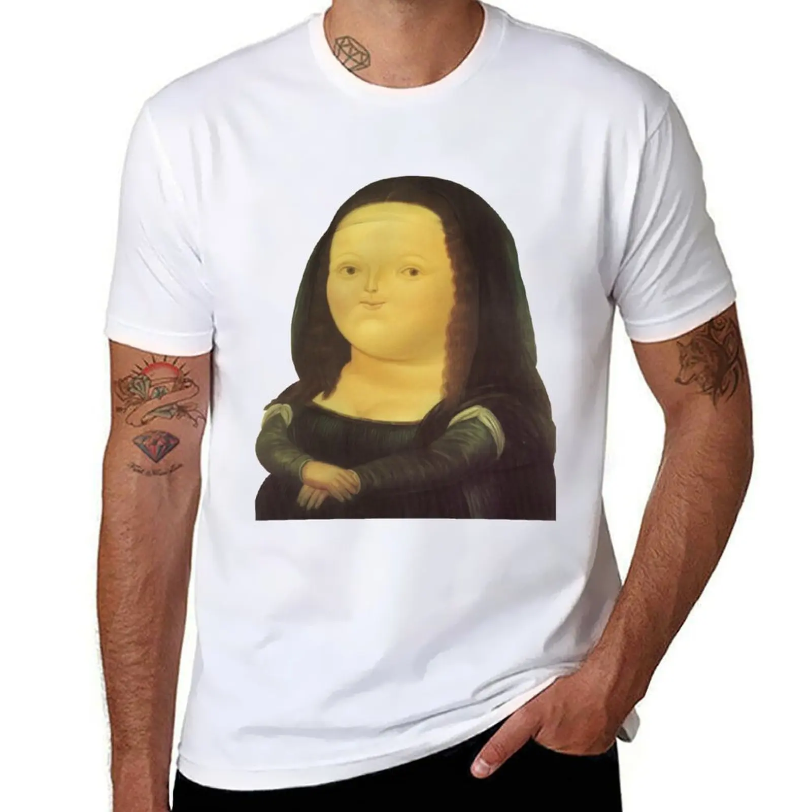 

but Lisa, prettier Mona T-Shirt Breathable Basic Cotton T-Shirt