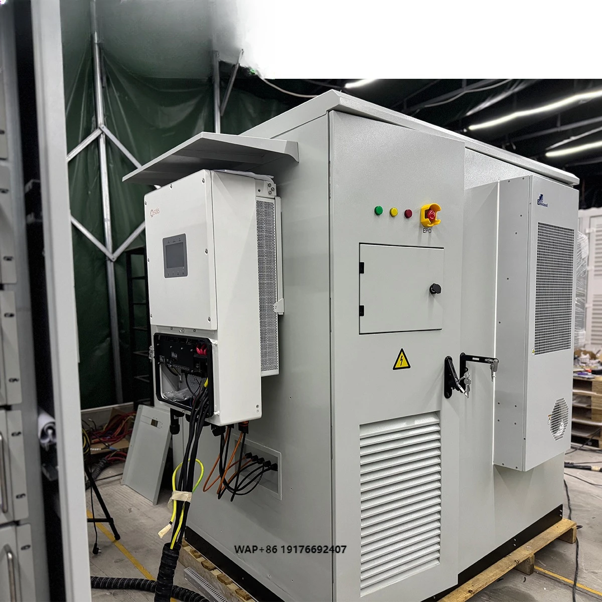 50Kwh 100Kwh Industrial Commercial Energy Storage 3 Phase High Voltage Lithium Ion Battery Pack With Smart Bms