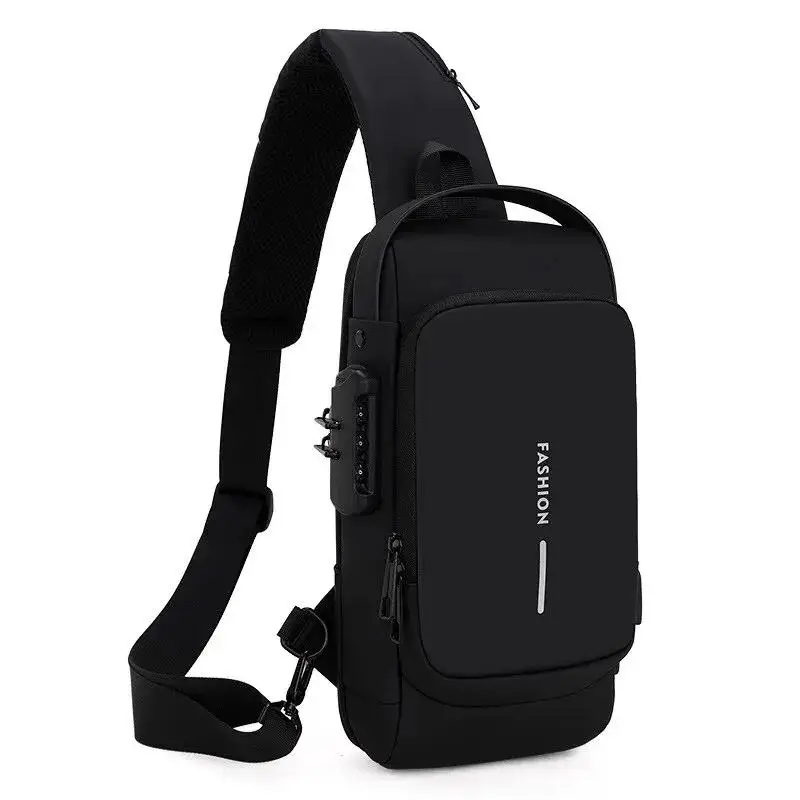 Men\'s Bag Multifunction Shoulder Bag Anti Theft USB Messenger Pack Man Crossbody Cross Body Travel Sling Chest Bags Pack