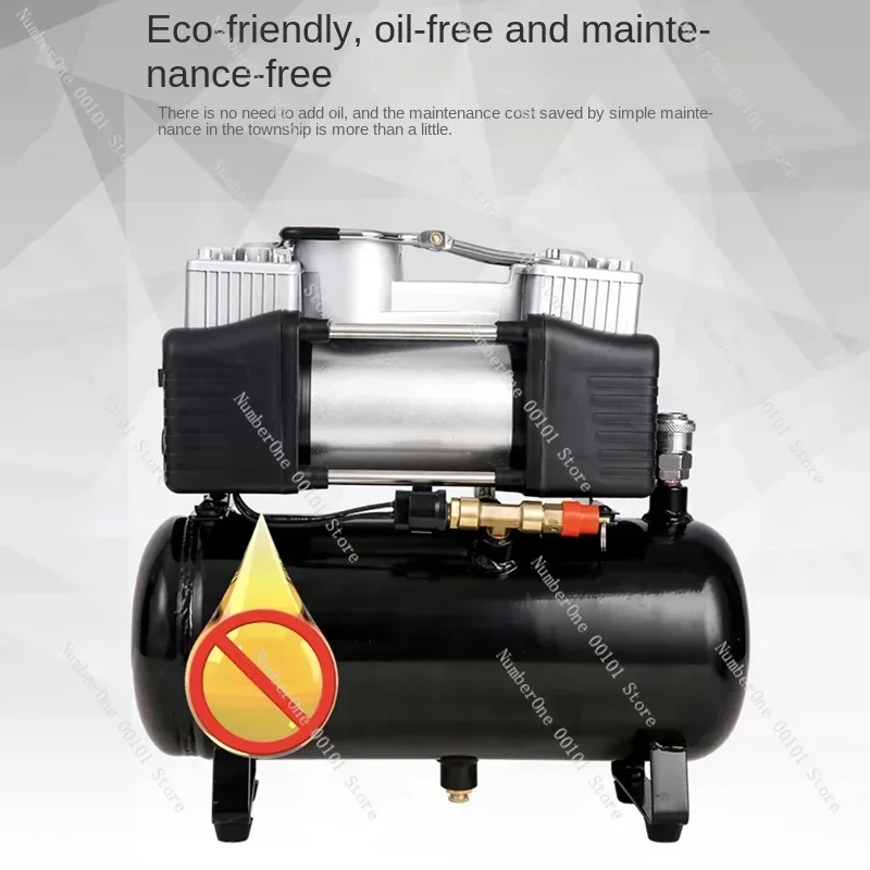 

2026 New Air Compressor Car Pump, 12V/220V Portable 2.5L/4L Tire Inflator for Motorcycle & Vehicle