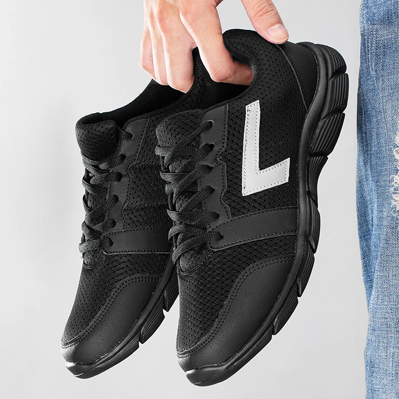 

2025 мужские кроссовки, удобная спортивная обувь, мужская трендовая легкая повседневная обувь для мужчин, дышащие кроссовки, черные Zapatillas