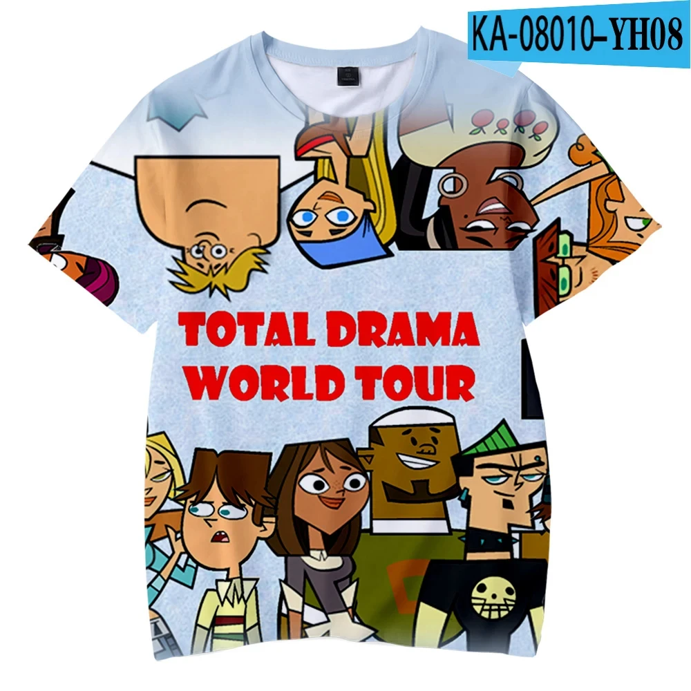 Total Drama Tshirt 3D Print Men Short sleeve t shirts Hip Hop streetwear O-neck T-shirt Funny Cartoon Unisex clothing