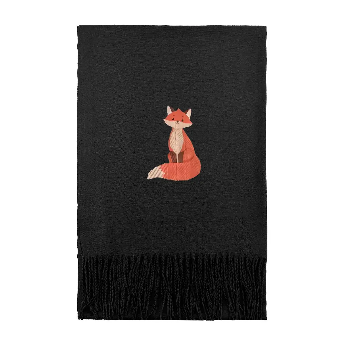 

Cute Fox Illustration Fashion Extra-Long Warm Scarf - Trendy Design for All Outfits