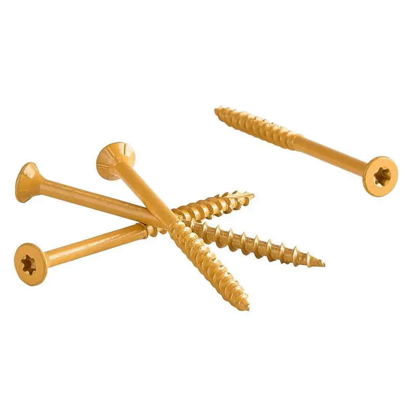 

Free Shipping-Wood Screws 350 PCS, #10 x 3-Inch Anti-Rust Coated, Exterior Deck Screw Torx/T25 Star Drive, Metal Rust-Resistant