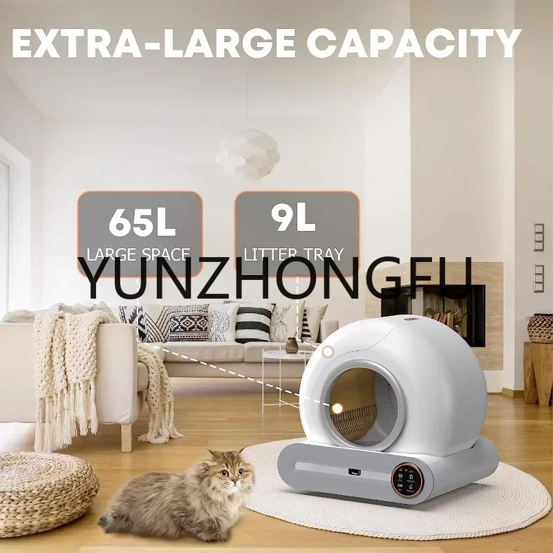 Automatic Cat Litter Box Intelligent App Control Self-Cleaning Cat Litter Box Cat Litter Box Electronic Pet Toilet Cat-Related