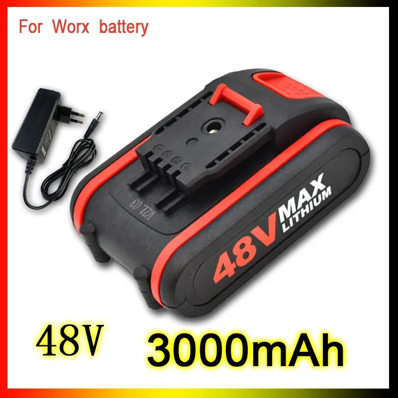 

48V For WORX Electric Tool General Rechargeable Lithium Battery Screw Driver Electric Drill Electric Pruning Saw