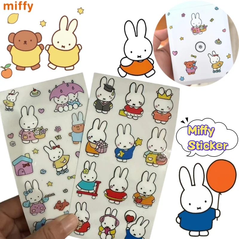 

Miffy Boris stickers creative high-value anime cartoon prints girly and cute DIY phone case and desktop waterproof decoration