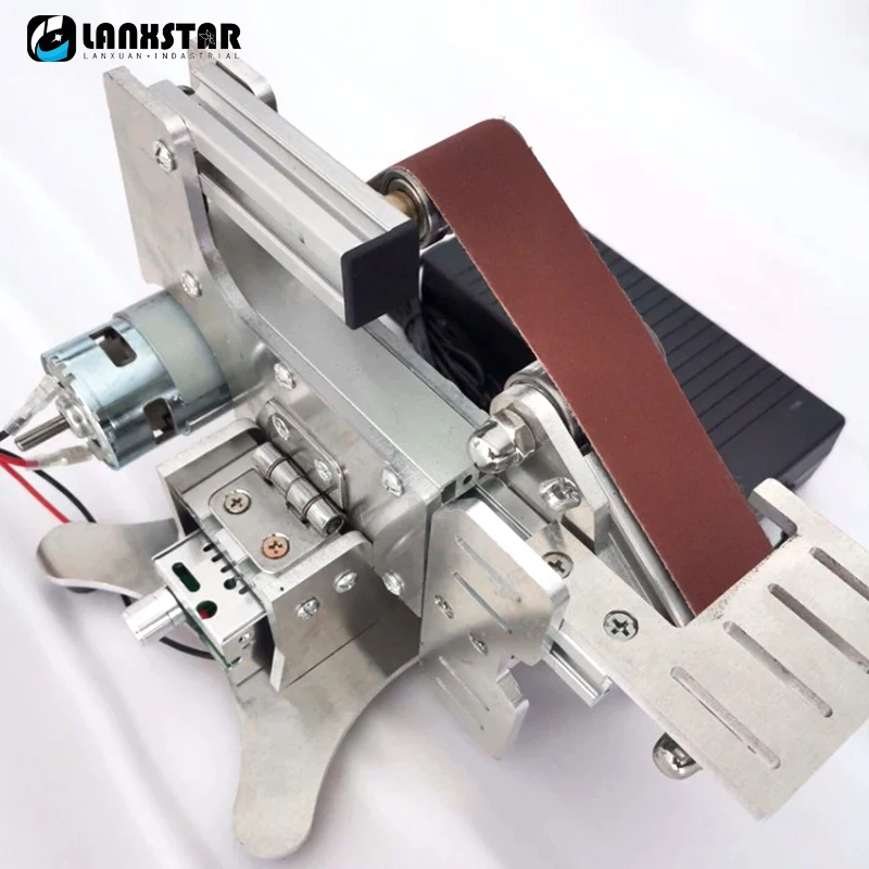 Belt Sander Grinder Mini Electric Grinding Sharpening Machine 220V/110V Power Belt Polishing Tools Cutter Edges Sharpener