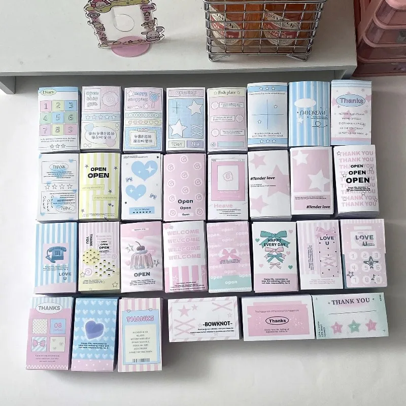 30Pcs Korean Ins Cute Cartoon Sealing Stickers for Bubble Mailer Express Box Label Girl's Kpop Photocard Packing DIY Decoration