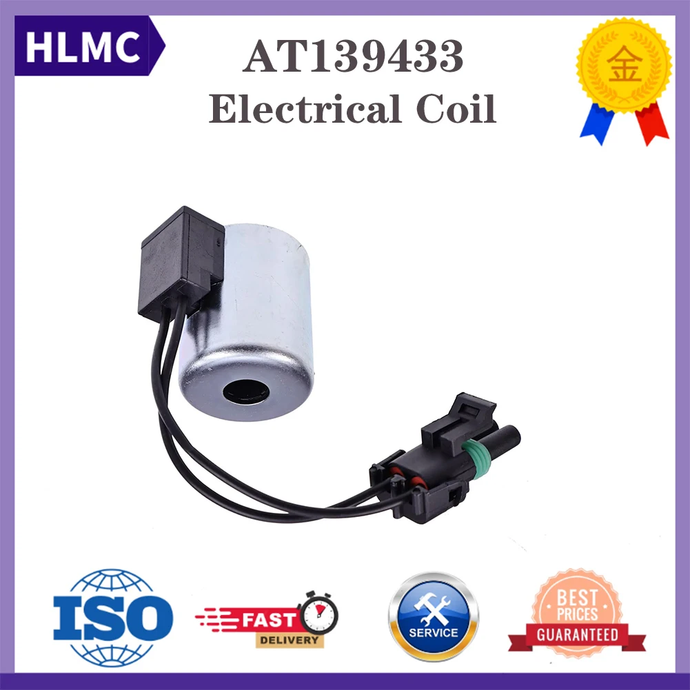 AT139433 Solenoid Valve Coil for 444H TC44H 624H 230CLC 230LC 862B 824J 80C Construction Machinery Parts