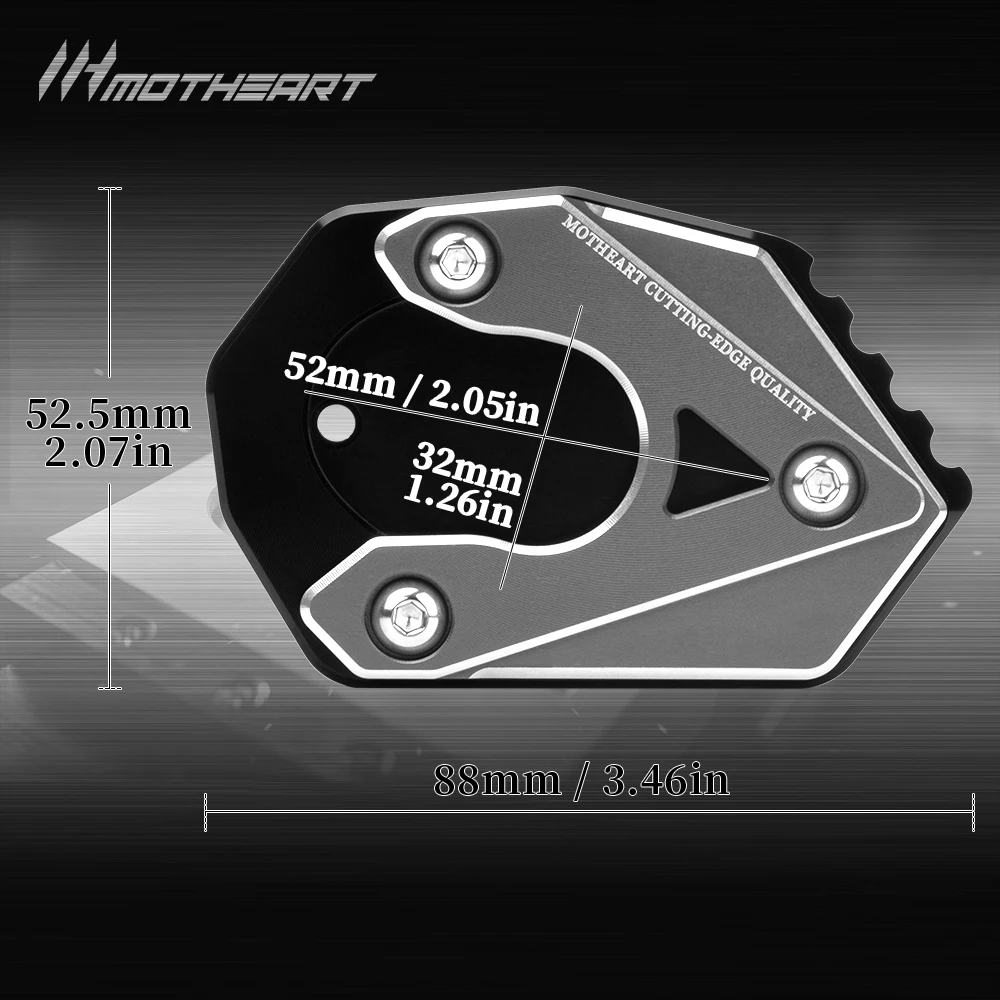 Motorcycle Kickstand Pad For Kawasaki Ninja ZX-10R 2008-2021 kawasaki ninja zx-10r zx10r zx 10r motorcycle accessories moto