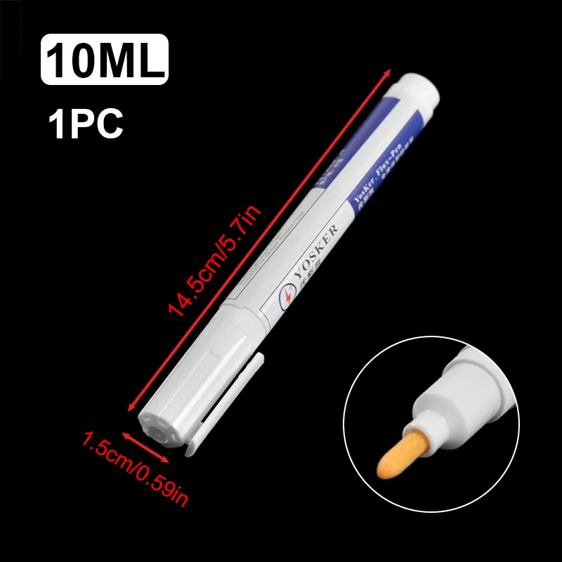 10ml No-clean Rosin Flux Pen for Solar Cell Panels Electrical Soldering PCB Board Electrical Repairment Welding Fluxes Tool