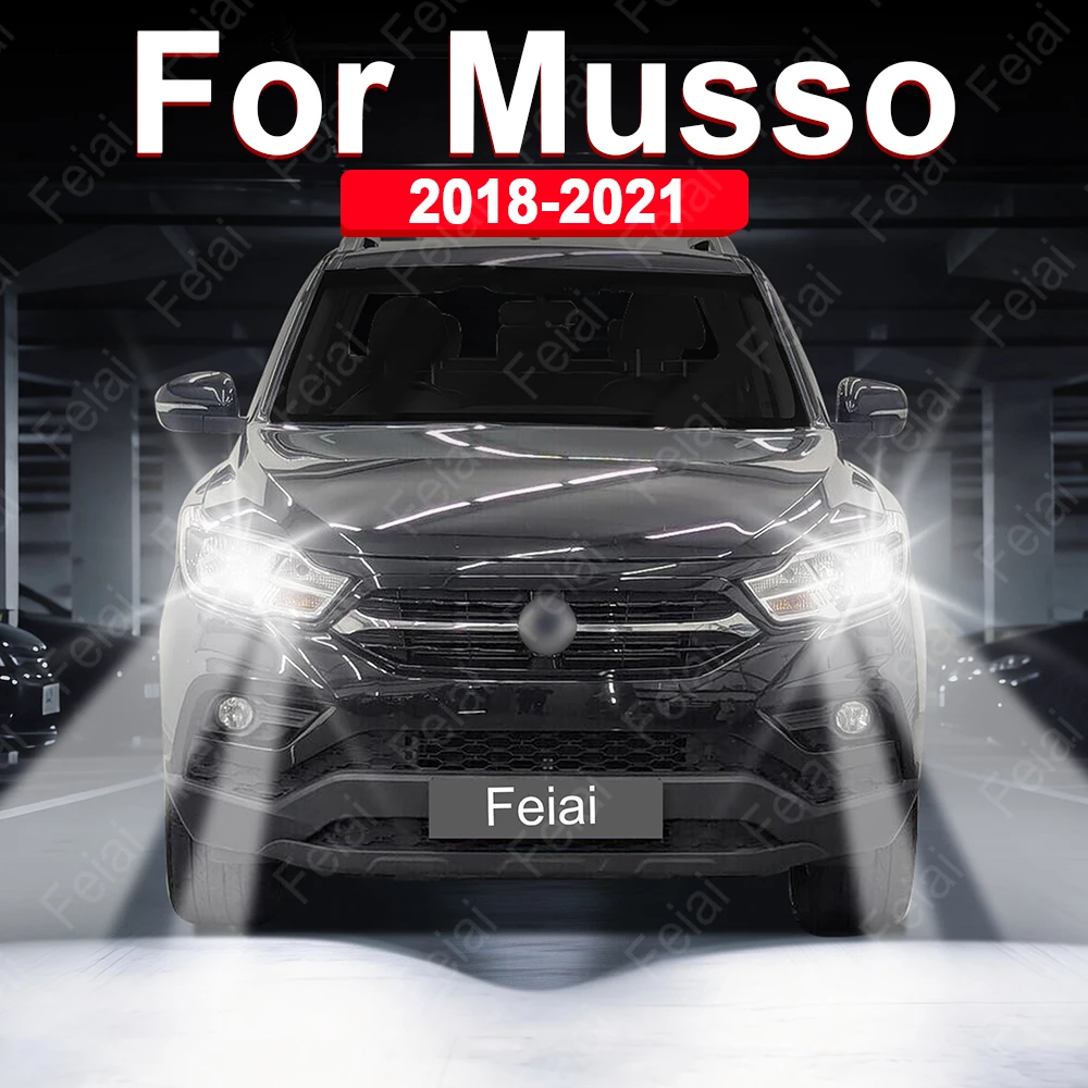 For SsangYong Musso Headlight LED Bulbs Musso QK 2018 2019 2020 2021 Accessories Car Headlights Auto Headlamp H4 H7 H1 LED Lamp