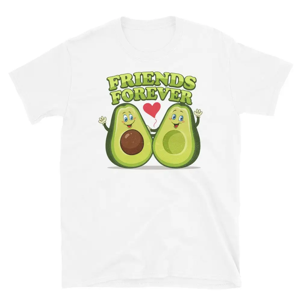 Funny Kawaii Hass Avocado Guacamole Friends Forever  T Shirt