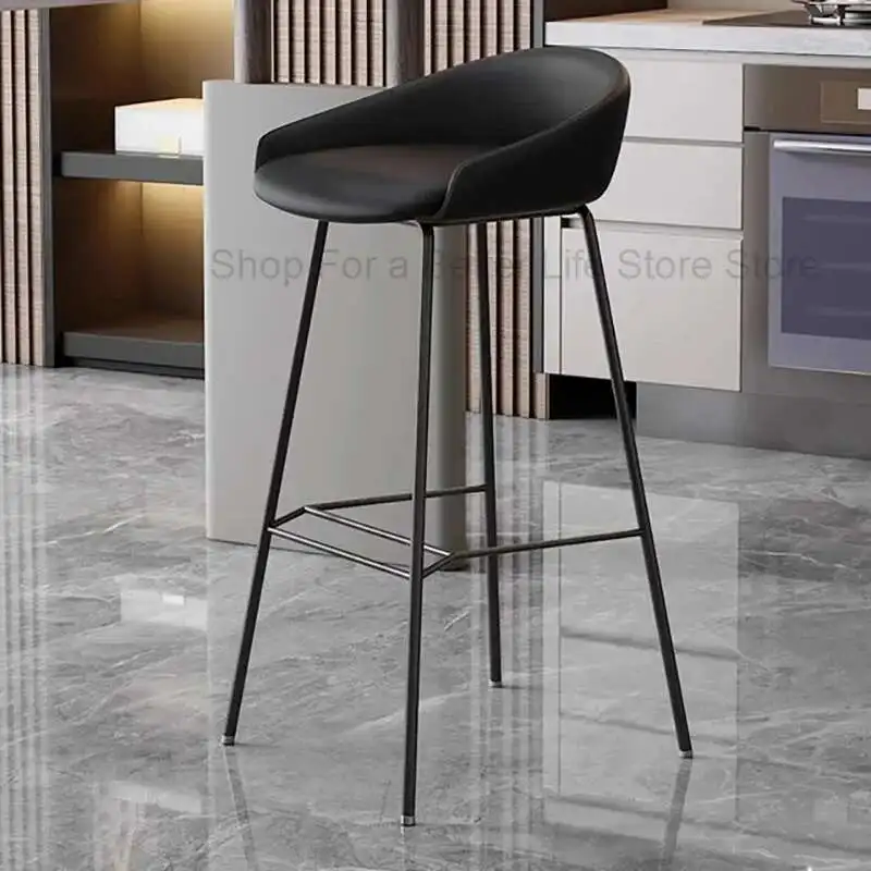 

Backrest Ergonomic Bar Chairs Luxury Nordic Dressing Midcentury Bar Chairs Designer Aesthetic Taburetes Altos Cocina Furniture