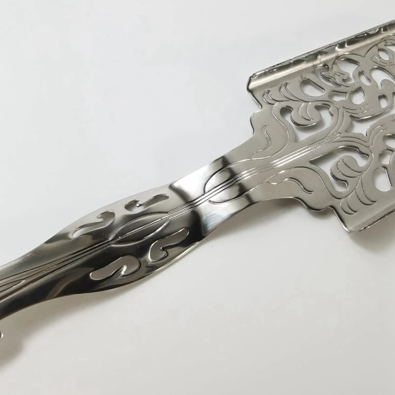 Colheres de absinto 4 pçs colheres de absinto de aço inoxidável vintage cocktail bar copo de vidro filtro para beber oco colher de absinto