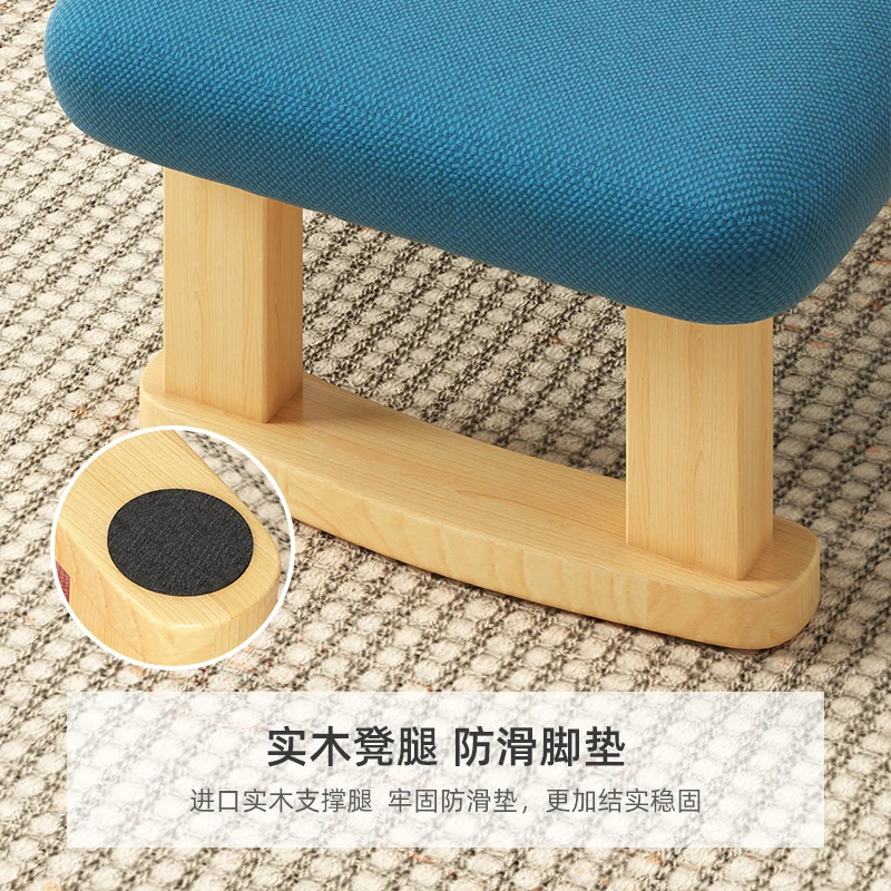 solid wood tiptoe stool anti-leg artifact office foot rest, dormitory footstool foot pedal, children's heightened pier