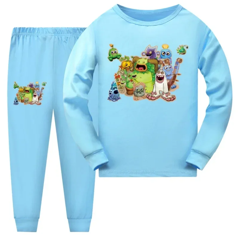 Boys Clothes my Singing Monster Children Pajamas Pants Set Cartoon Sleepwear Kids Pajamas for Girls Toddler Baby Outfits Pyjama