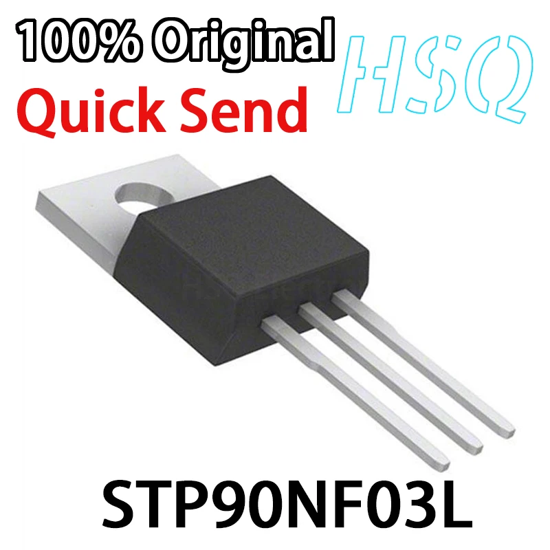 

1PCS STP90NF03L P90NF03L 90A/30V TO220 N-channel MOS Transistor Inline Effect Transistor