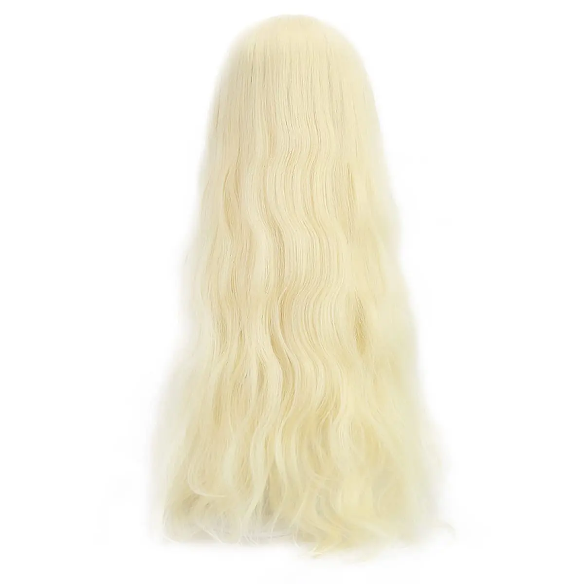 Long Blonde Synthetic Wig with Bangs - Natural Long Wavy Cosplay Wigs for Women Halloween Christmas 30\