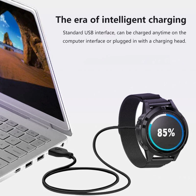 Cabo de dados de carregamento de relógio inteligente cotovelo de transmissão de dados para cabo macho tipo c adequado para garmin forerunner/fenix/série ativa