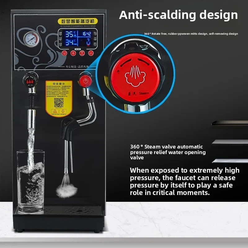 milk foam machine Stainless steel water boiler Coffee milk tea shop equipment Heating constant temperature steam engine