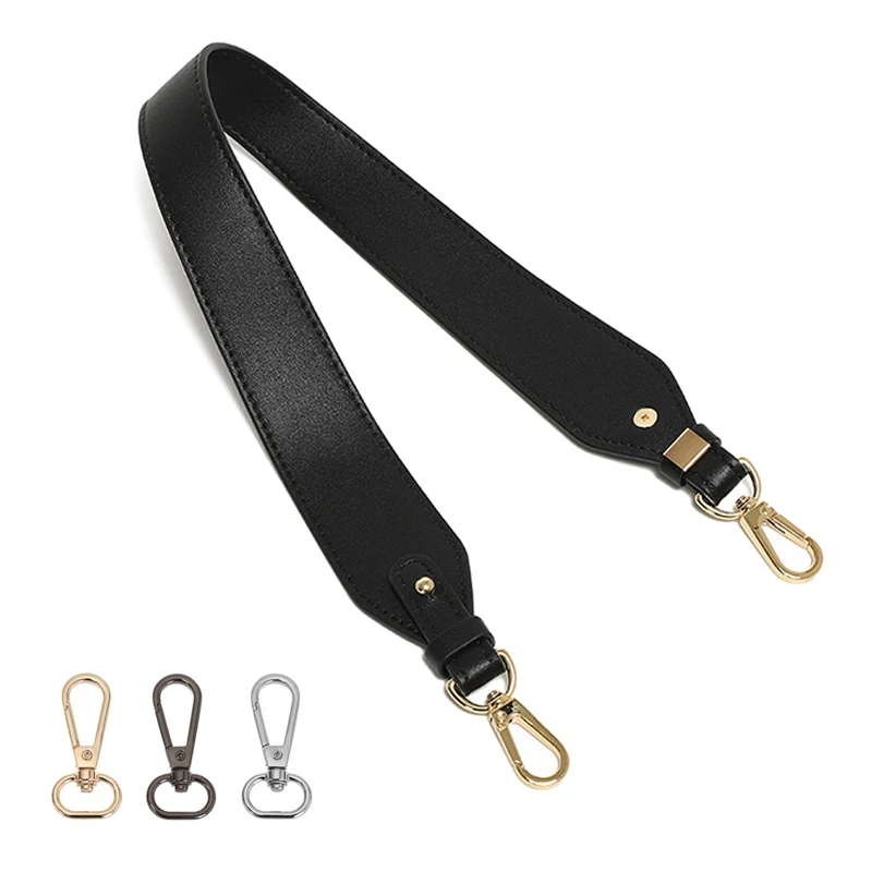 Fashion PU Leather Handbags Handles 60cm Long Shoulder Bag Strap Silve Gold Buckle Replacement Bag Belt Band Strap For Crossbag