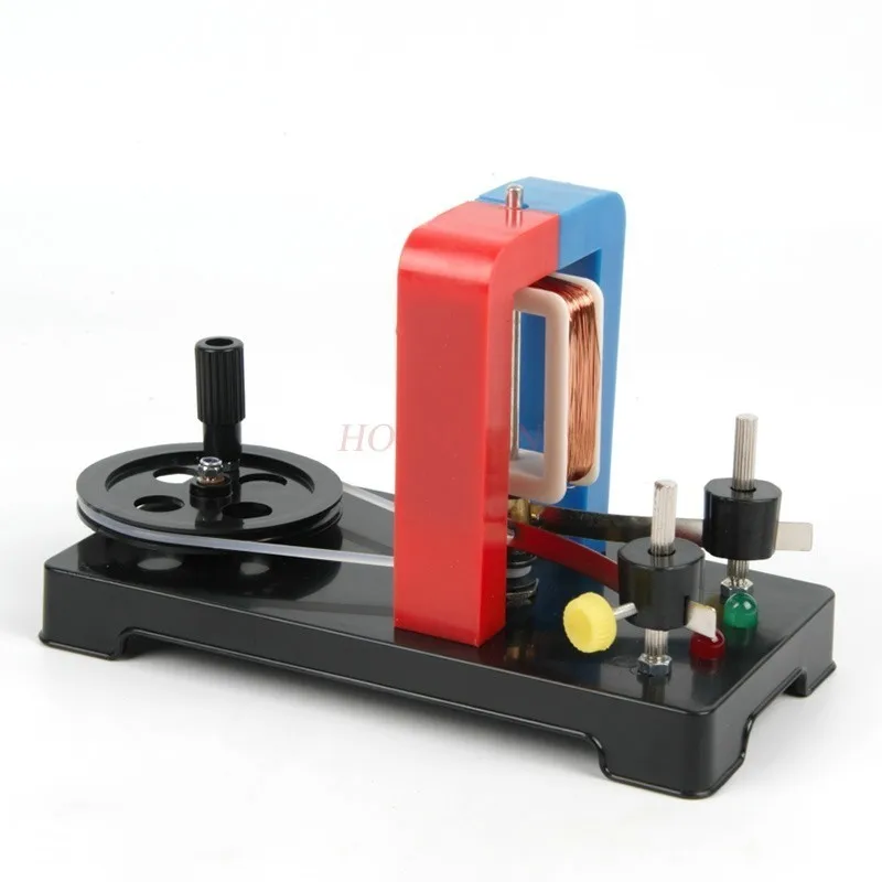 Educational STEM Building ,Labs Demonstration Motor Activity Teaching Model Hand Cranked Power Electricity DC Electric Generator