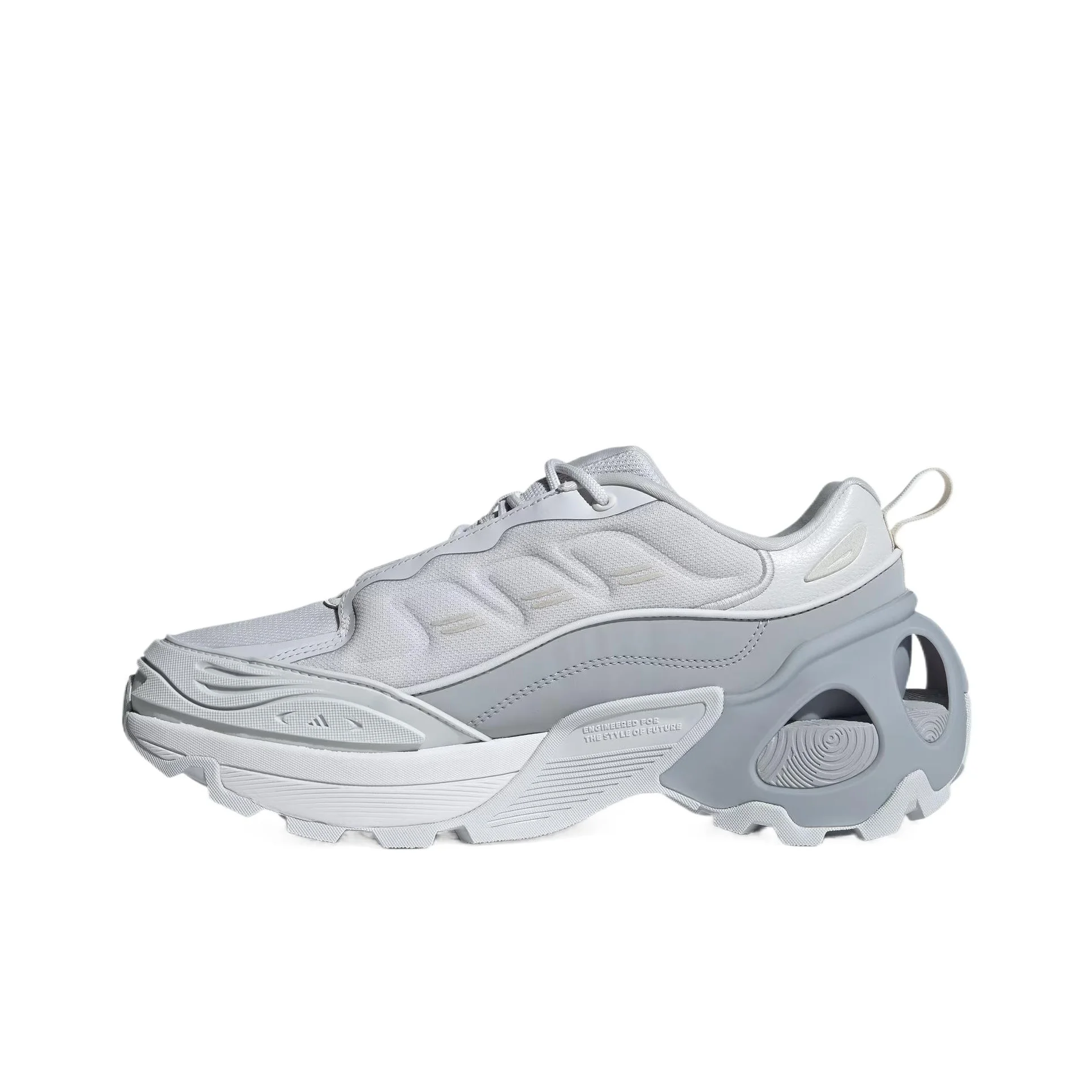 Adidas Wonder Runner Breathable Low top Running Shoes Unisex Light Silver JS3812