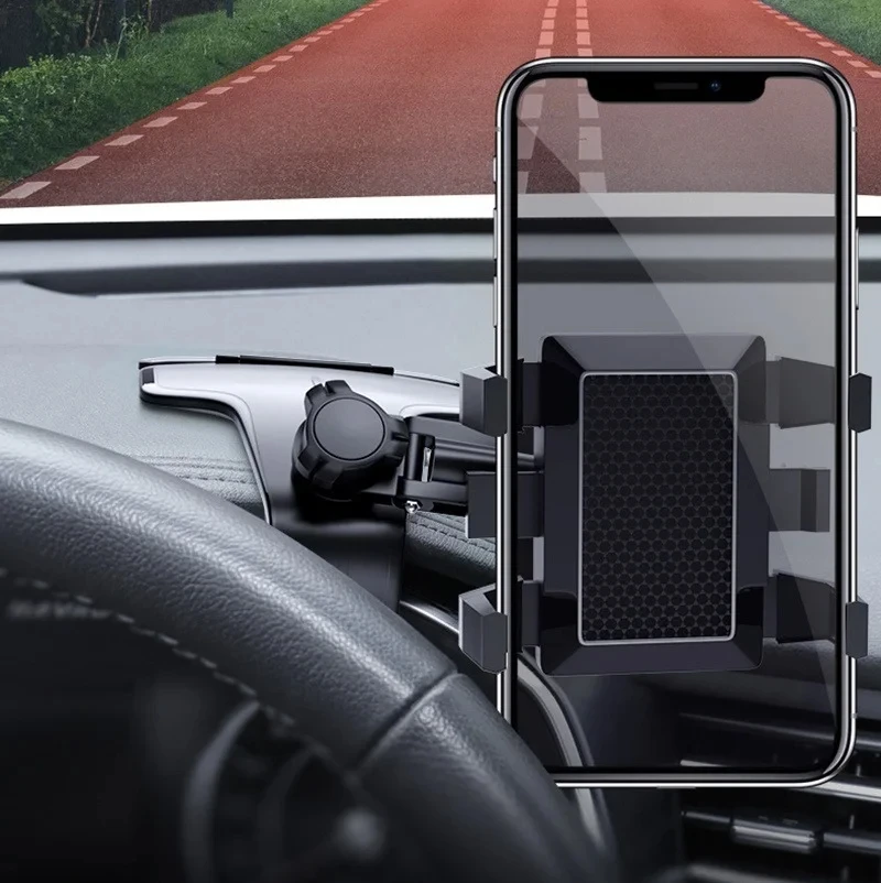 Universal Dashboard Car Phone Holder with Parking Number Plate 360 Degree Rotatable Auto Mobile Phone Clip Bracket for Iphone - view 3
