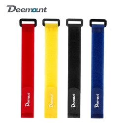 Deemount-Bande auto-arina en nylon pour vélo, 5 pièces, crochet/boucle, câble, pompe, lampe de poche, cyclisme