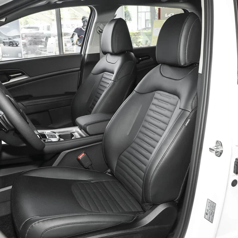 For KIA Sportage Sorento Seltos Niro Rio Forte Optima K5 Custom Fit Car Accessories Seat Covers 5-8 Seats Full Set Top Leather