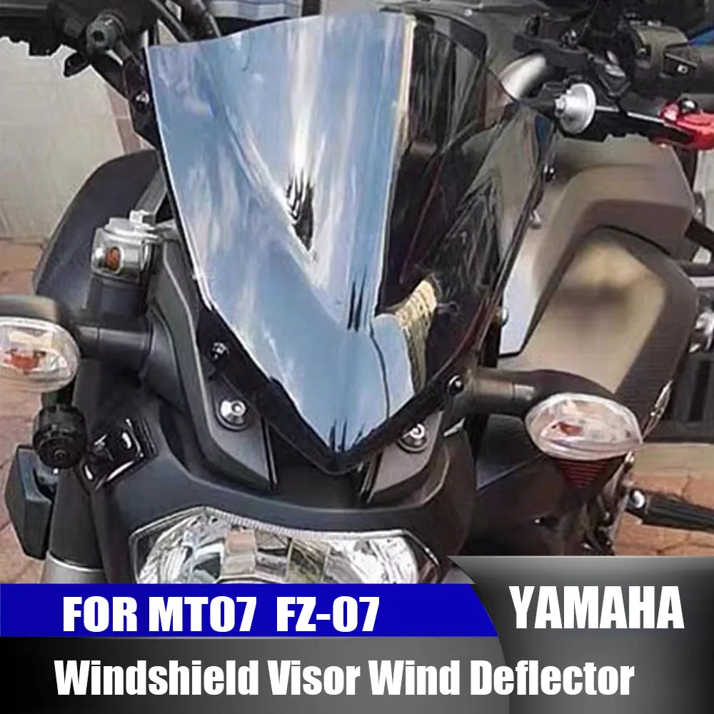 

For YAMAHA 2014-2017 MT-07 MT07 2018-2020 Motorcycle Windshield Windscreen Aluminum Kit Deflector accesorios para moto
