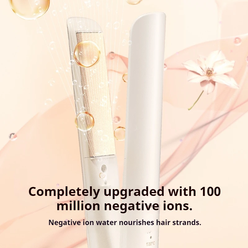 Mini Hair Flat Iron 2 in 1 Hair Straightener and Curler Portable Straightening Iron Constant Temperature 2