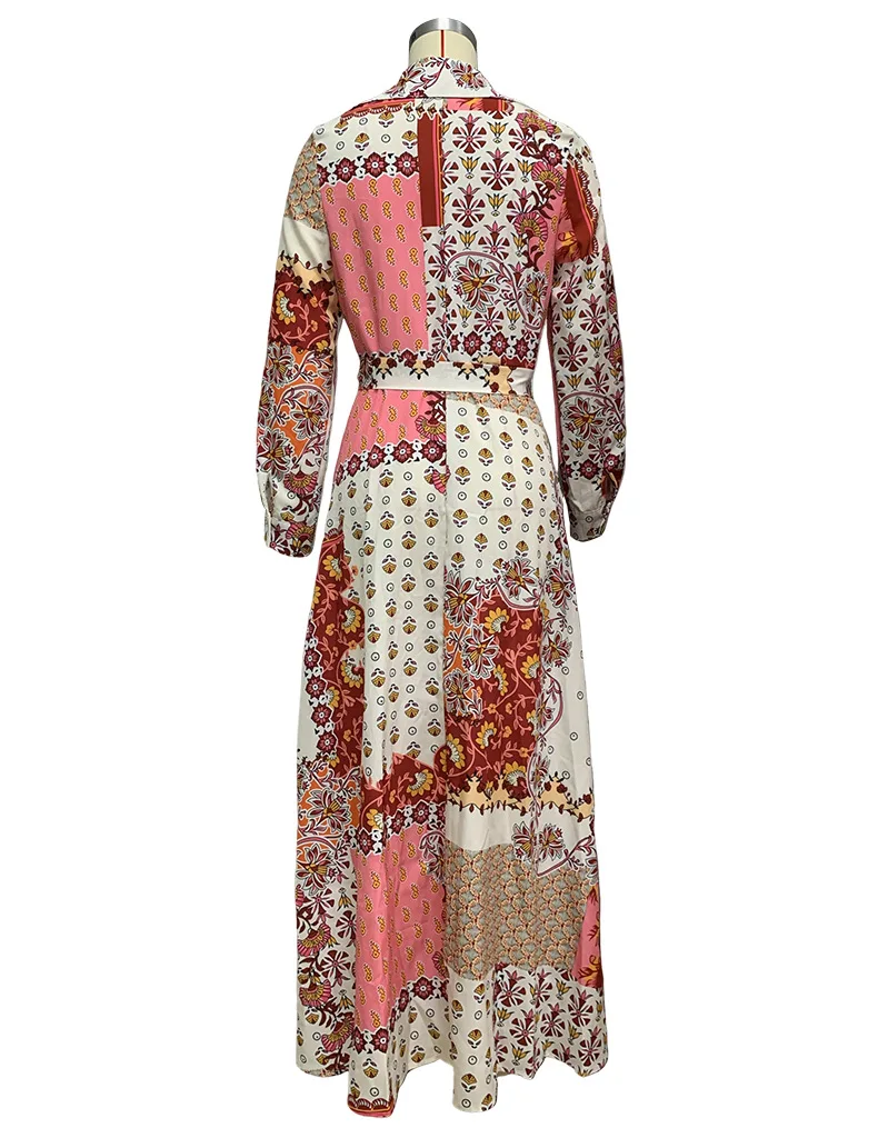 BambooBoy-ロングシャツ,自由奔放に生きるスタイルのシャツ,プリント,エレガントな服,折り返し襟,長袖,カジュアルなマキシドレス,夏