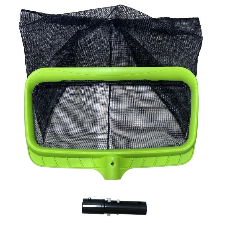 高耐久 ABS 水泳葉すくい、深い細かいナイロンメッシュネットバッグで迅速なクリーニング、プールメンテナンスツール