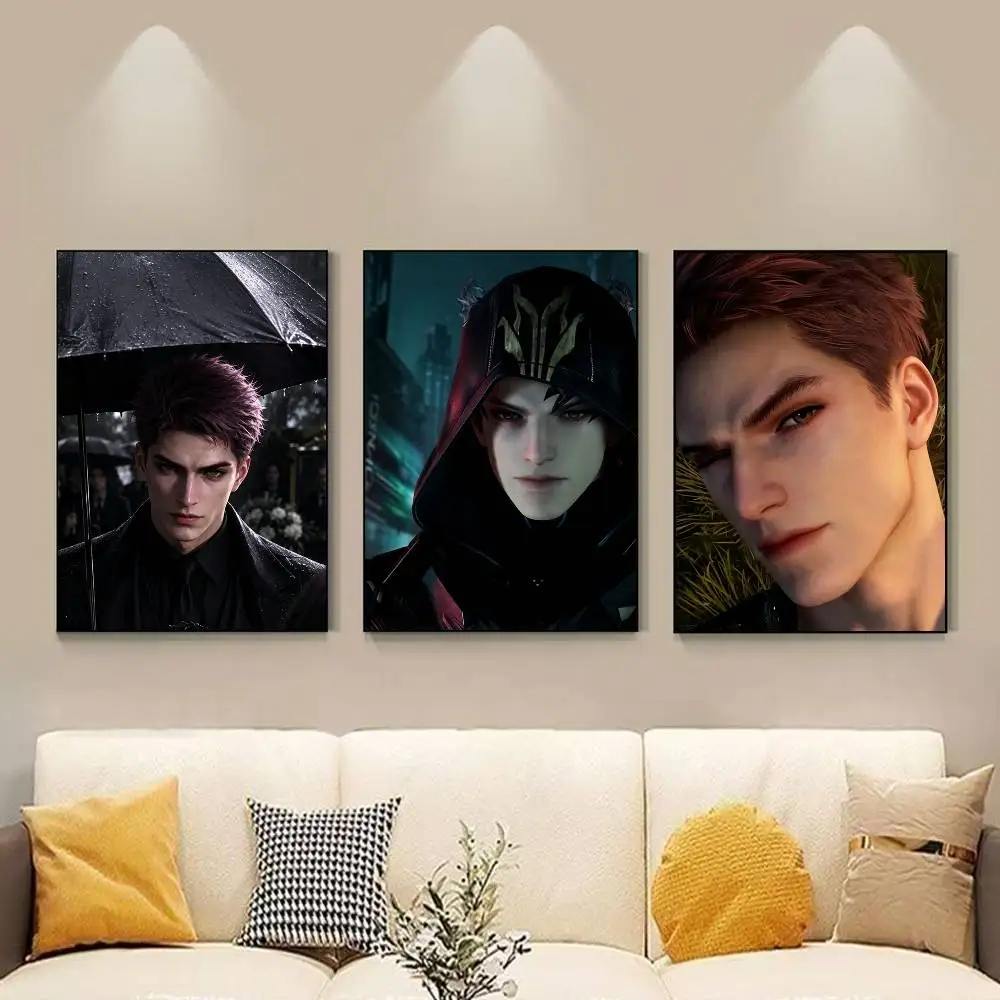 V-Valko Love and Deepspace Poster Versatile HD Waterproof Wall Art Self-Adhesive Decor for Any Space Ideal Gift