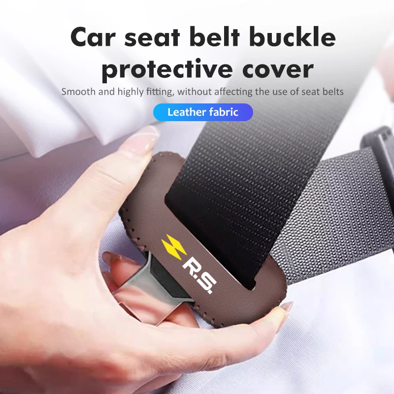 Car Seat Belt Buckle Clip Anti-collision Cover Accessories For Renaul Arkana Captur Twingo Talisman RS Line Logan Duster