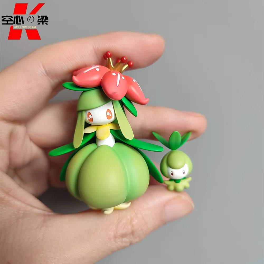 [1/20 Scale World] Petilil & Lilligant Lily Root Doll & Miss Skirt Toy Figure Decoration