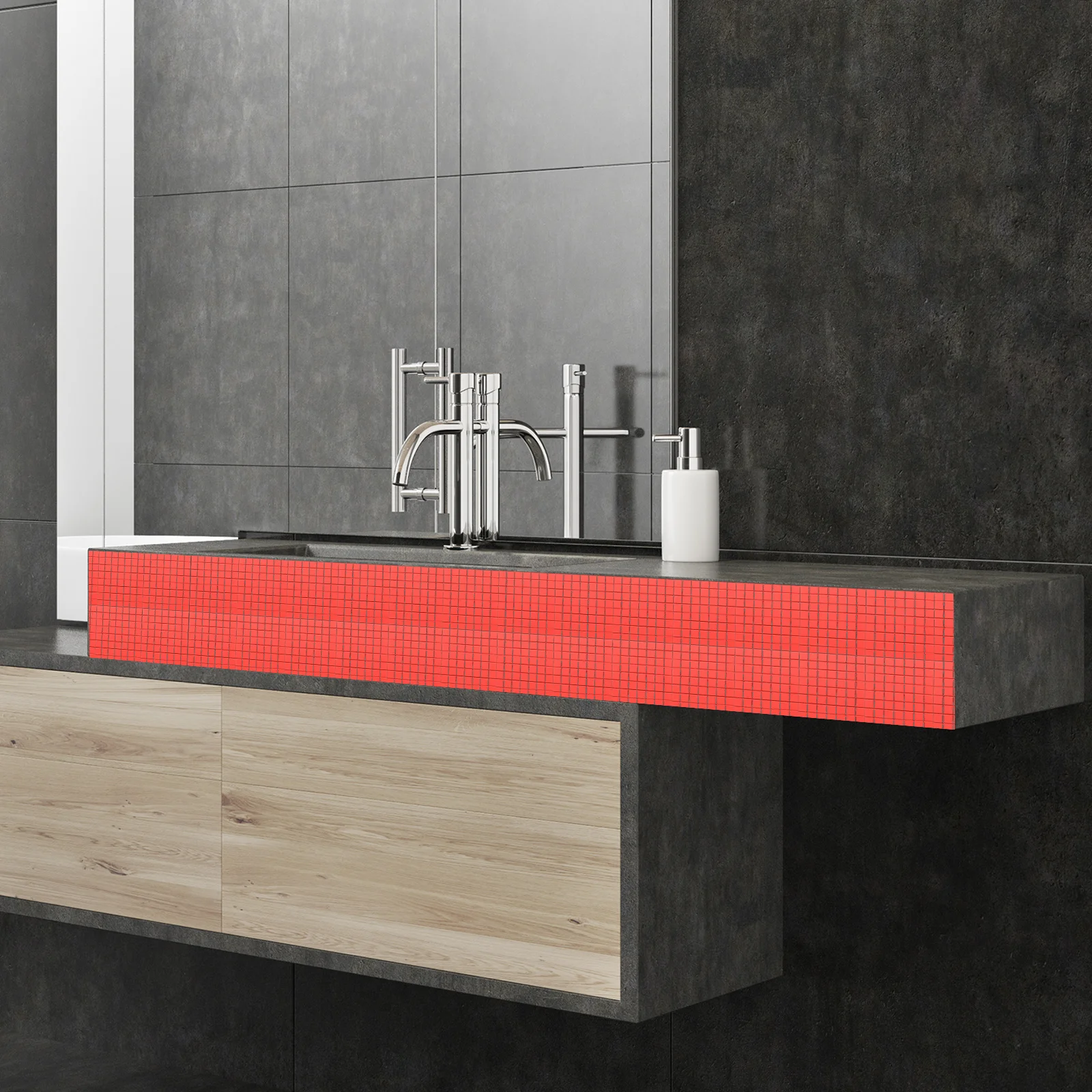 

6 Rolls Mosaic Sticker Sheets Peel and Stick Tile Decals for Walls Kitchen Countertop Backsplash DIY Home Decoration Stickers