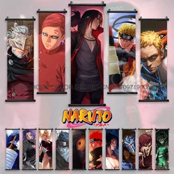 Naruto Posters Hatake Kakashi Wall Art Uchiha Obito Scrolls Picture Uchiha Itachi Hanging Paintings Gaara Home Decor Rock Lee