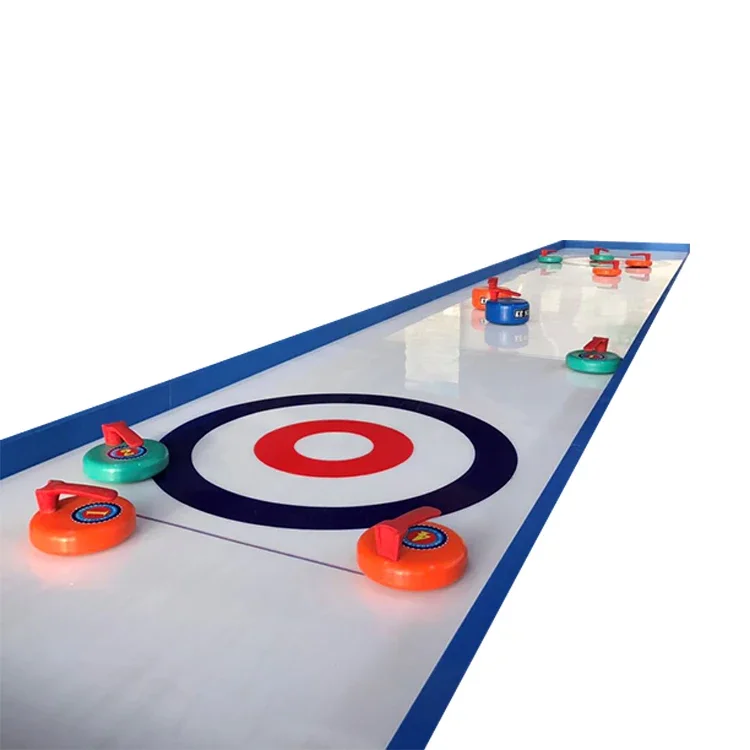 portable self lubrication curling synthetic ice rink lanes with diameter 20 cm curling stones