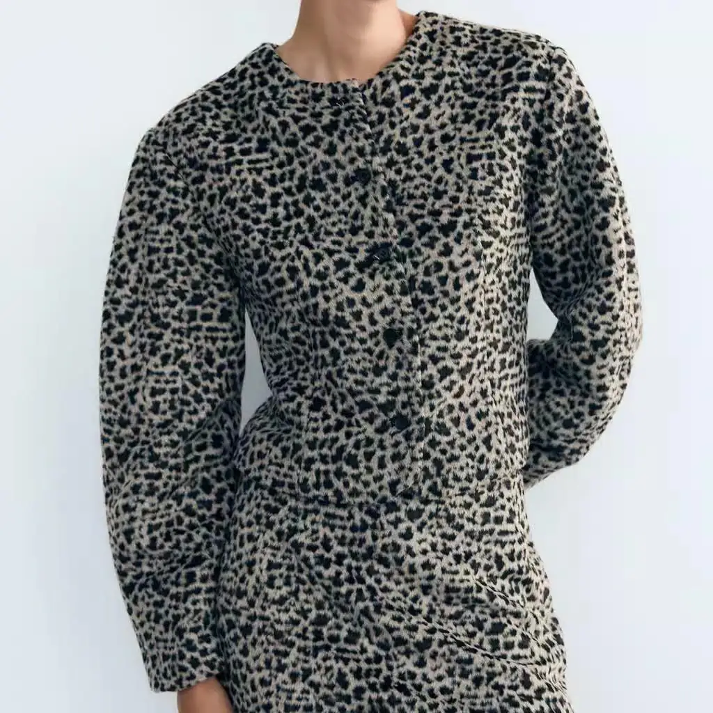 Otoño Invierno nueva llegada TRF falda de mujer chaqueta e de manga larga prendas de vestir exteriores 255524 mez...