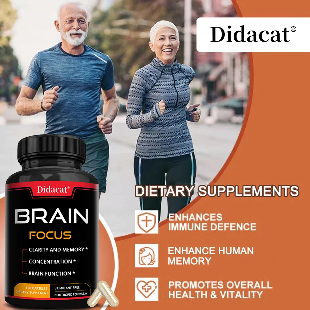 Bacopa Monnieri Extract - with Lion's Mane, Boosts Brain Function,Memory and Cognitive Abilities - Non-GMO, Gluten Free