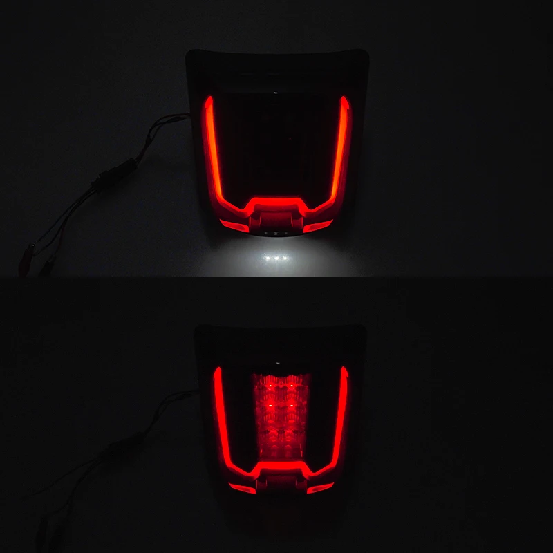 Black LED Rear Light With Adaptive Brake Light For Vespa Gts/Gts Super HPE 125/300 2019-2022