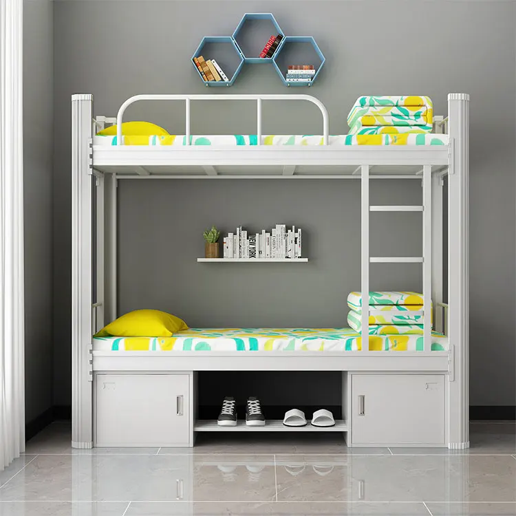 

Steel Bunk Bed With Stairs Storage Drawer Metal School Furniture For Adults Kids Modern Durable Loft Bed Frame For Dormitory