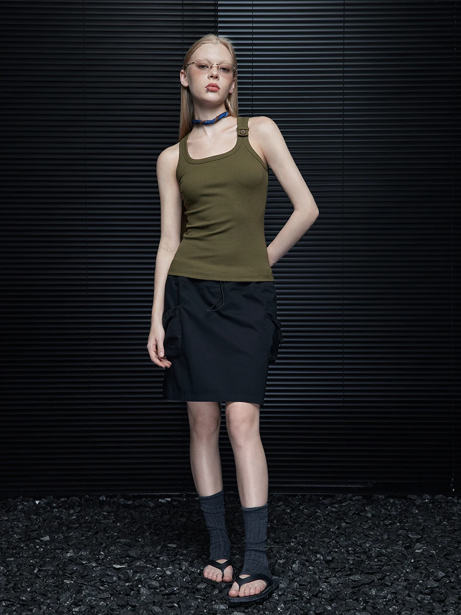 

Женский летний жилет с ремешками в стиле милитари: модный, уникальный, омолаживающий, из смесового хлопка, для уличного стиля