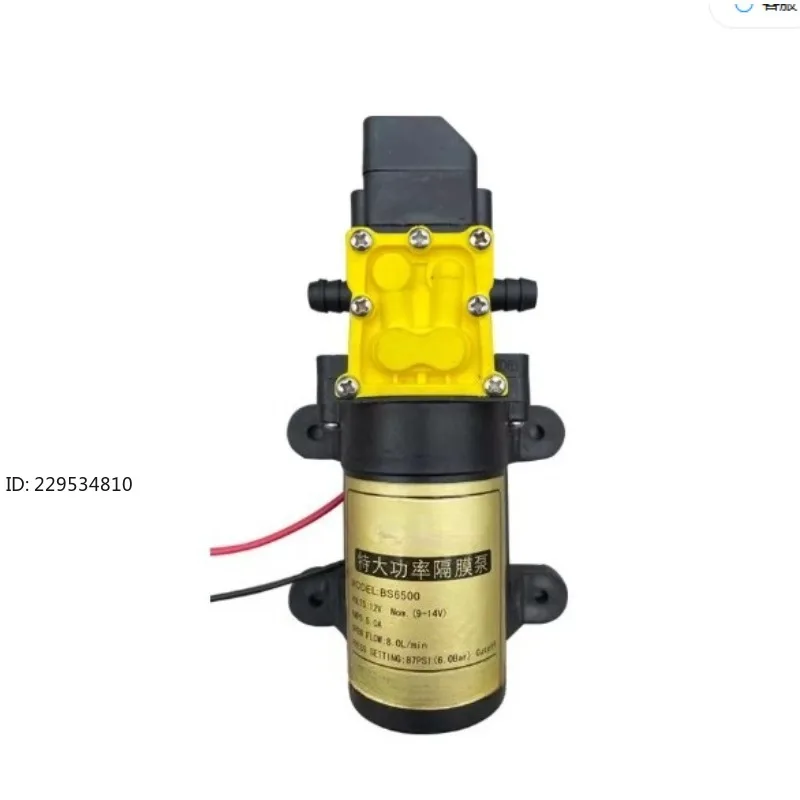 Electric sprayer high pressure pump 12v motor motor accessories Daquan universal sprayer high power dual core water pump